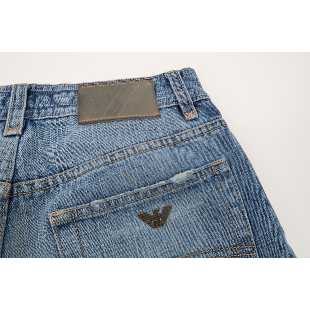 Armani Jeans Mens 31 Straight Light Wash Denim Mid‎ Rise Stretch 31x33 - Picture 4 of 8